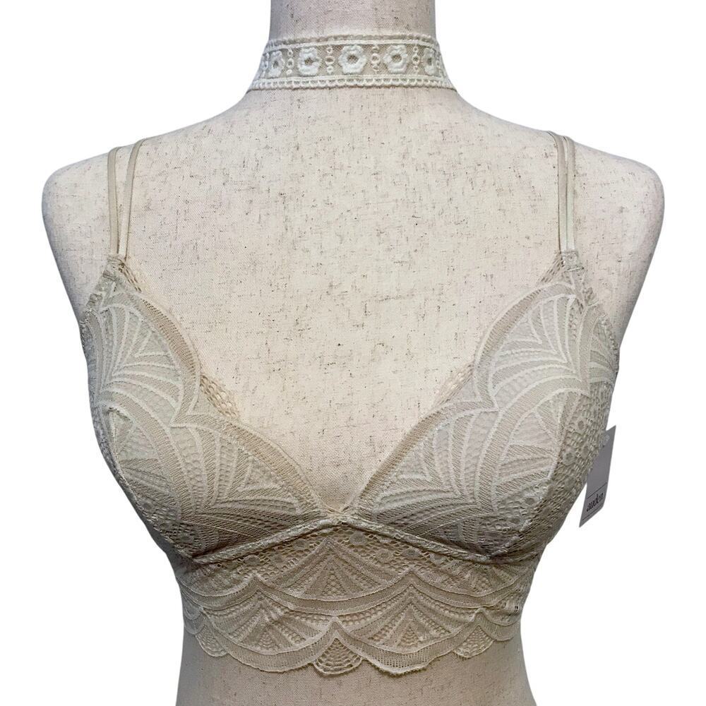 Auden NWT Cream Lace Bralette Women S